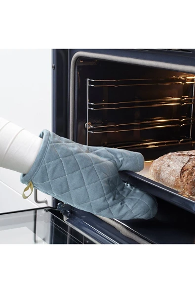IKEA Sandvıva Fırın Eldiveni, Mavi, Isı Yalıtımlı - Resim 2