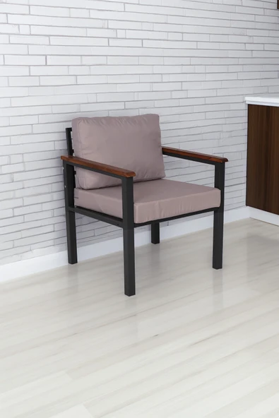 NEOKAS Bahce Mobilyası, Modern Balkon Mobilyası, Kafe Oturma Takımı, Teras Koltugu, 1 Tekli Koltuk ürün görseli