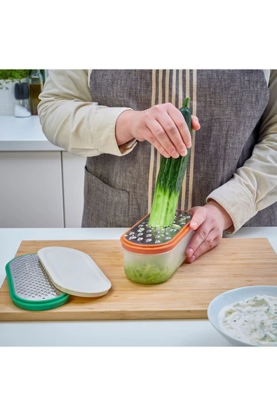 IKEA Rende 2li Paslanmaz Çelik Saklama Kabı Ve Kapaklı Lotuscollection - Resim 2