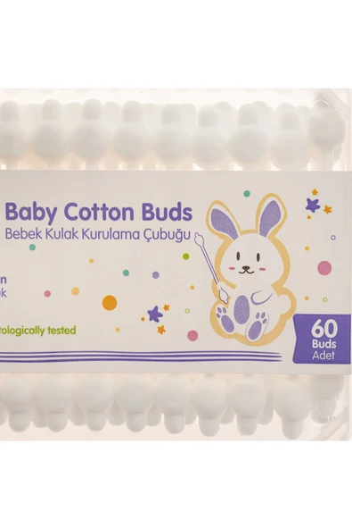 Baby&Me Bebek Kulak Kurulama Çubuğu 60 Adet - 10