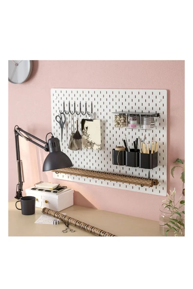 IKEA Skadis 2li kanca, çok amaçlı pano parçası, siyah, 9.5x6 cm - 4