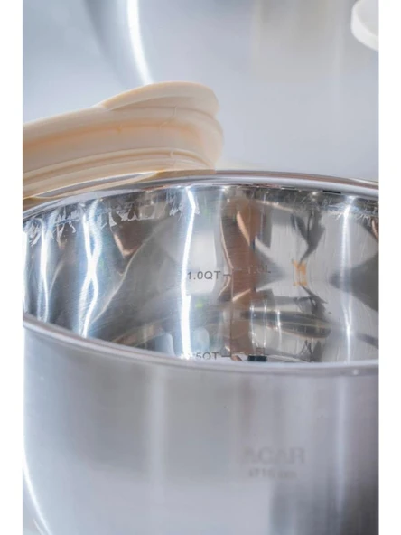 Acar Focus Pro Rendeli 9 Parça Karıştırma Saklama Kabı Krem 08121 - 4