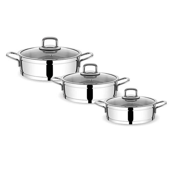 FMS Silindir 6 Parça Çelik Omlet Set Metal 5009