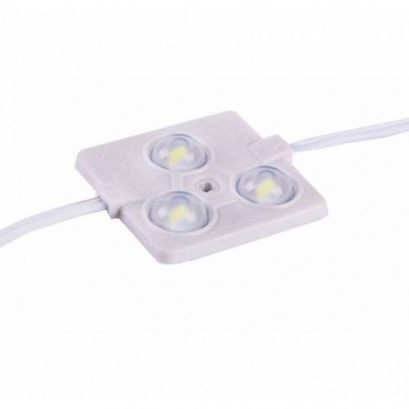 KARE MERCEKLİ 3 ÇİPLİ 3 LEDLİ 5050 MODÜL LED SİLİKONLU (HER TÜRLÜ RENK ÇEŞİDİ (5 ADET )