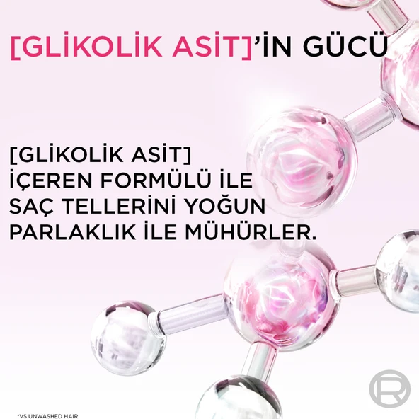 L'Oréal Paris Elseve Glycolic Gloss Parlaklık Veren Saç Bakım Kremi 250ml - Resim 2