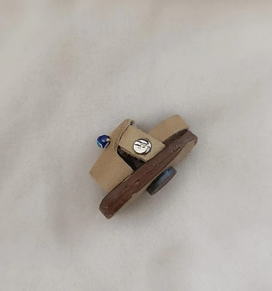 Magnet Deri Sandalet Terlik Mıknatıslı Magnet Buzdolabı Süsü - 3