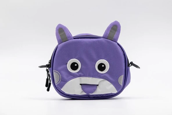 Bisiklet Gidon Çantası Hydra Mor (Omuz Askılı) Çocuk Bisikleti Direksiyon Çantası - 4