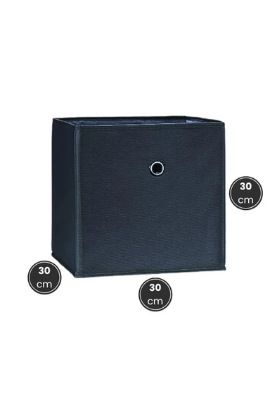 3'lü Çamaşır Oyuncak Raf Düzenleyici Set, Kapaksız Dolap İçi Saklama Kutusu (30x30x30cm) 3 Adet - Resim 2