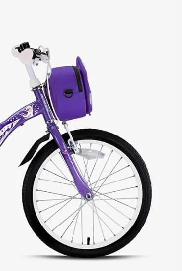 Bisiklet Gidon Çantası Hydra Mor (Omuz Askılı) Çocuk Bisikleti Direksiyon Çantası - 5