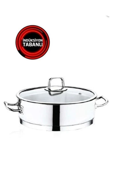 Safinox Vision 22x8 Cm İndiksiyon Basık Çelik Tencere ürün görseli