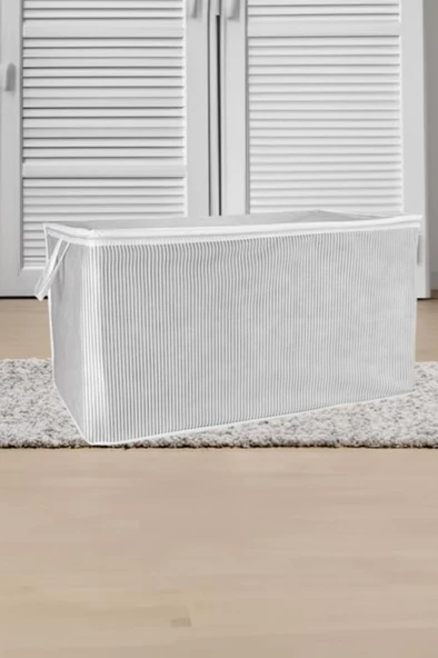 2’li Maksi Yastık Hurcu Seti, Yastık Yorgan Kıyafet Çamaşır Düzenleyici (70x40x40cm) 2 Adet - Resim 3