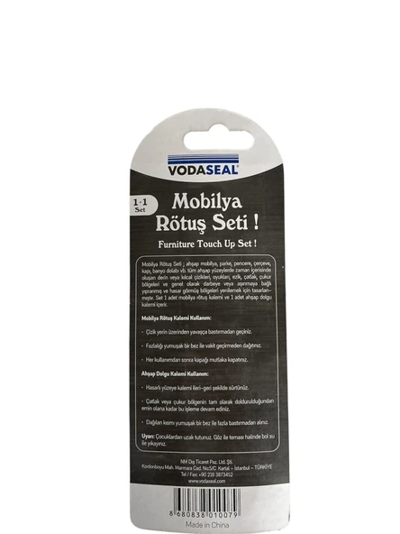 MOBİLYA AHŞAP RÖTUŞ VE DOLGU KALEMİ MAUN VODASEAL - 2