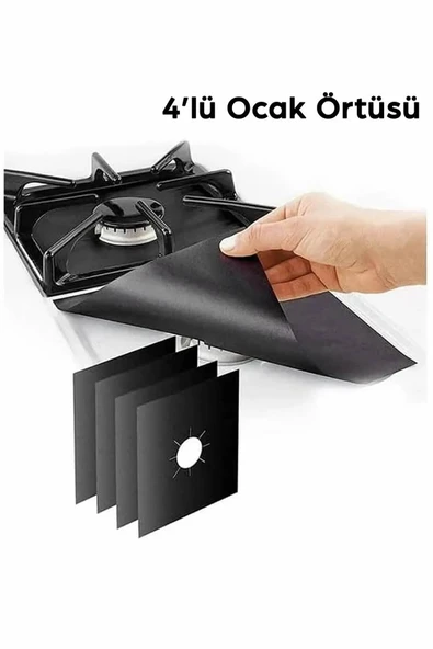 Mithra Life 4 lü Ocak Koruyucu Ped Örtüsü MIT1194 ürün görseli