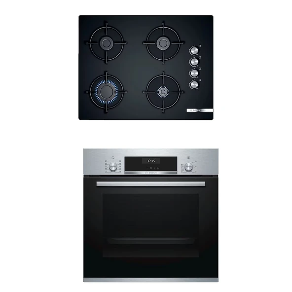 Bosch 2li(POP7C6O10O-HBJ558YS0T)Inox Ankastre Set - 1