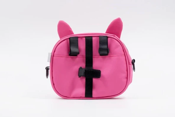 Bisiklet Gidon Çantası  Hydra Pembe-Beyaz (Omuz Askılı) Çocuk Bisikleti Direksiyon Çantası - Resim 2