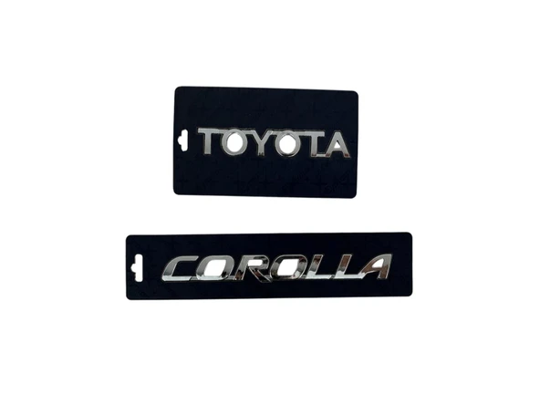 TOYOTA COROLLA BAGAJ YAZISI SETİ KROM 2003-2017