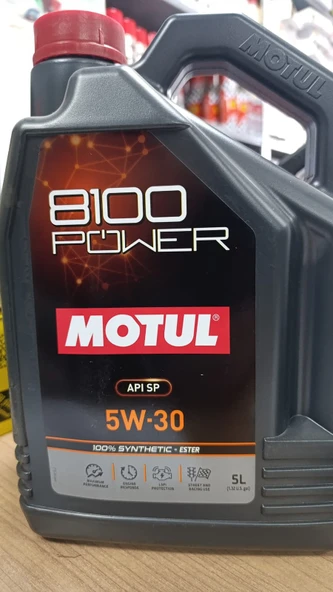 MOTUL 8100 POWER SAE 5W-30 5L PERFORMANS YAĞI 2025 ÜRETİM