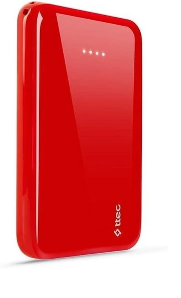 OUTLET Ttec ReCharger S 2A Powerbank 10000 mAh Kırmızı - 2BB174K OUTLET - 6