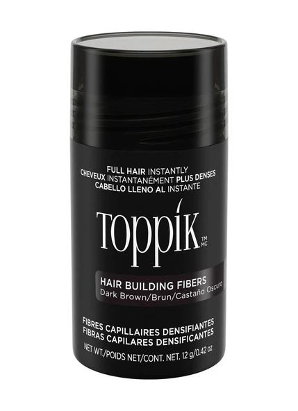 Toppik Hair Building Saç Dolgunlaştırıcı Fiber Dark Brown 0,42Oz / 12gr - 1