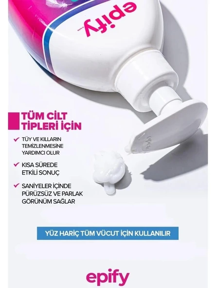 3 Adet X Epify Tüy Dökücü Krem 250 Ml Tüm Ciltler - 8