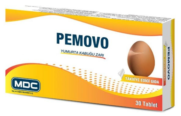 Pemovo Yumurta Kabuğu Zarı 30 Tablet