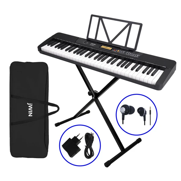 Jwin JTK-3500 61 Tuş Hassasiyetli 5 Oktav Org Seti - Siyah