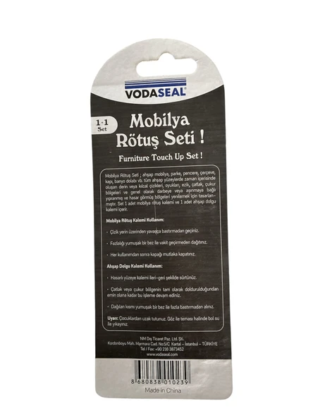 MOBİLYA AHŞAP RÖTUŞ VE DOLGU KALEMİ MEŞE VODASEAL - 2