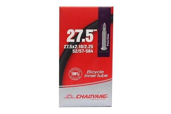 CHAOYANG İç Lastik (27.5×2.10/2.25) - FV48 Chaoyang 27,5 Bisiklet İç Lastiği İnce Sibop - 2