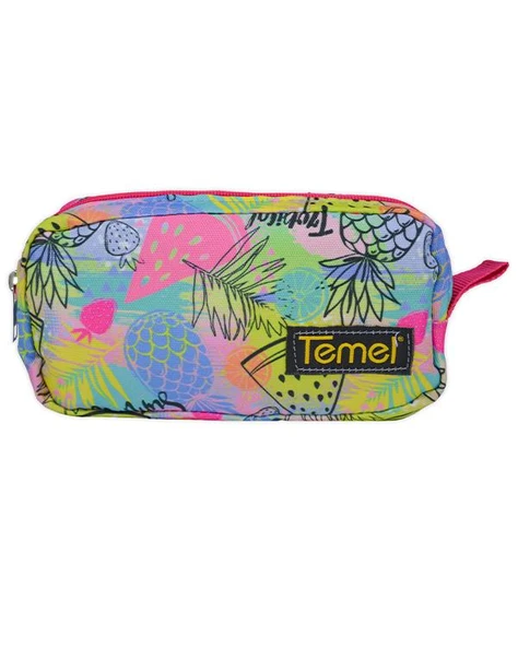 Temel Tropical Desenli Tek Gözlü Kalem Çantası ürün görseli