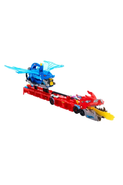 Hot Wheels Ultimate Dual Dragon Transporter JBM72 - Resim 6