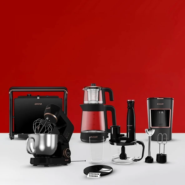 Arçelik Siyah Mutfak Makineli Resital Set ürün görseli