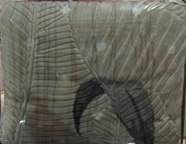 Merinos Gold 4,5 Kg Embos Çift Kişilik Battaniye 200x240 Gri Pembe - 2