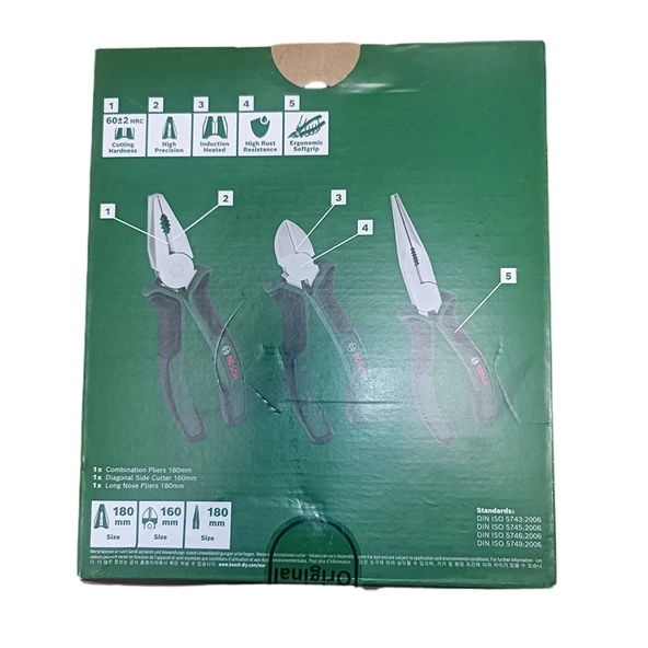 Bosch Premium 3'lü Pense Yankeski Fort Pense Seti - 1600A02W7J - 7