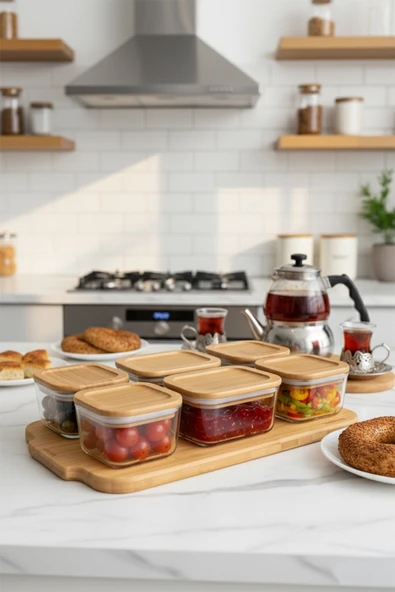 Bambum Enzo - 13 Parça Cam Kahvaltılık - Resim 5