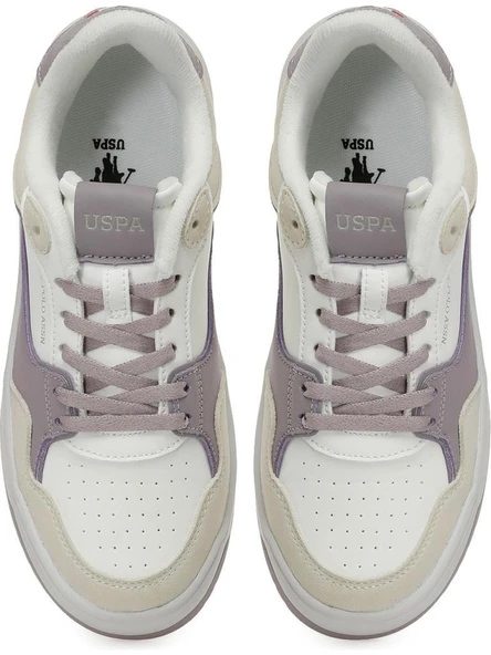 U.S.POLO ASSN TIANA 5PR BEYAZ LILA COMFORT CASUAL SPOR AYAKKABISI - 6