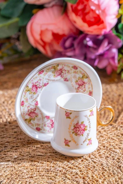 Acar Terra Rosa 6 Kişilik Kahve Fincanı Takımı - 90 ml MX-07171 - 3