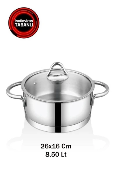 Safinox Vision 26x16 Cm İndiksiyon Derin Çelik Tencere ürün görseli