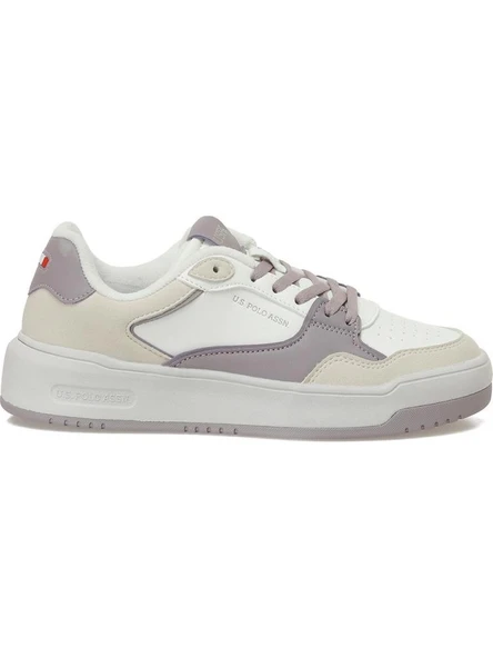 U.S.POLO ASSN TIANA 5PR BEYAZ LILA COMFORT CASUAL SPOR AYAKKABISI - 3