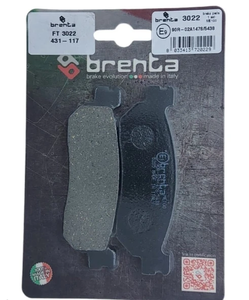 Yamaha Yp 250 X-Max Brenta Arka Fren Balata Ob ürün görseli