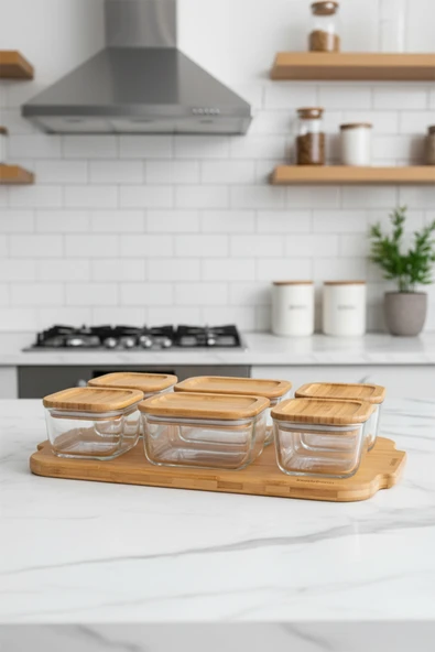 Bambum Enzo - 13 Parça Cam Kahvaltılık ürün görseli