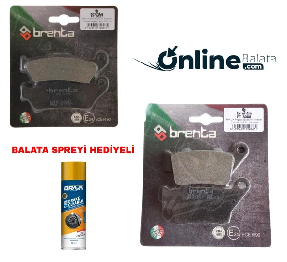 Bajaj Pulsar 125 Ns Brenta Fren Balata Takımı Ön Ve Arka Ob4236 ürün görseli