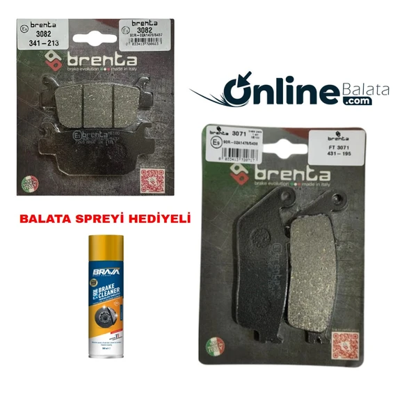 Honda Forza 250 Brenta Fren Balata Takımı Ön Ve Arka Ob4273 ürün görseli