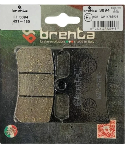 Yamaha Mt-01 2005-2006 Brenta Ön Fren Balata Ob ürün görseli