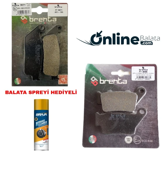 Yamaha Wr 125 R/X Brenta Fren Balata Takımı Ön Ve Arka Ob4263 ürün görseli