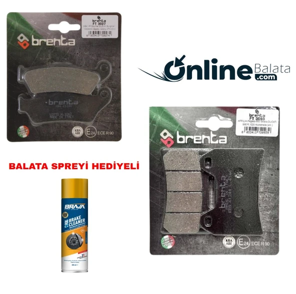 Kawasaki Z 300 Brenta Fren Balata Takımı Ön Ve Arka Ob4237 ürün görseli