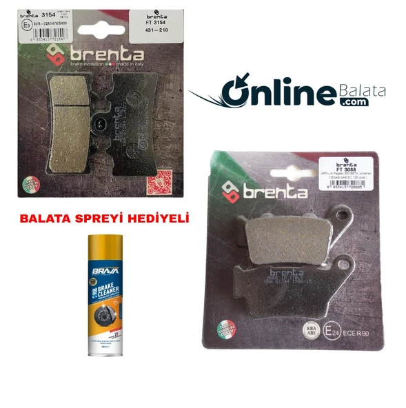 Bajaj Dominar 400 Ug Brenta Fren Balata Takımı Ön Ve Arka Ob4264 ürün görseli