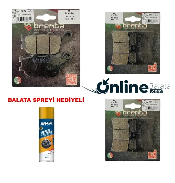 Yamaha Tracer 900 Brenta Fren Balata Takımı Ön Ve Arka Ob4250 ürün görseli