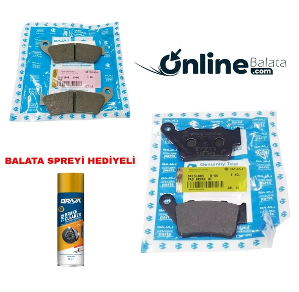 Bajaj Pulsar 125 Ns Fren Balata Takımı Ön Ve Arka Ob4286 ürün görseli