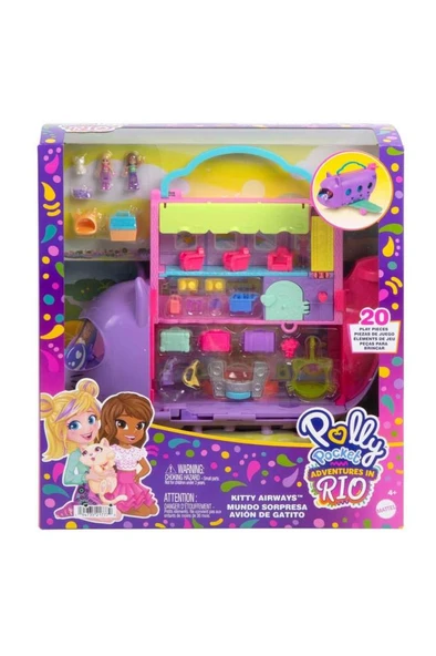 Polly Pocket Rio'da Macera Uçak Oyun Seti HWP19 - Resim 5