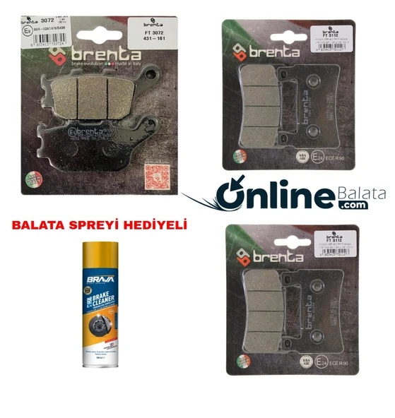Honda Cbr 954 Rr Brenta Fren Balata Takımı Ön Ve Arka Ob4258 ürün görseli